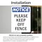 Signmission Please Keep Off Fence, 5 in W x Rectangle, Vinyl Decal OS-2PACK-NS-D-57-V-17484 - alternate 6